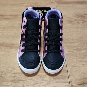 Wonder Nation Black and Pink High-Top Sneakers
